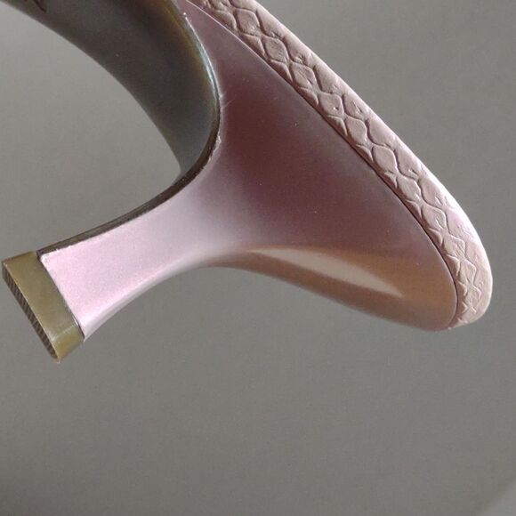 👍 Naturalizer Sandals Kitten Heel Leather Size 9 Wide. A14 - Picture 7 of 7